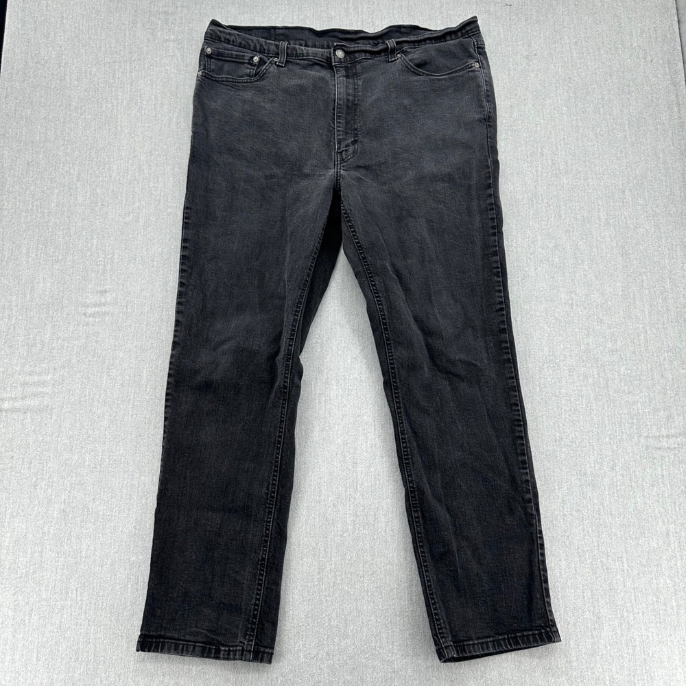 Levi's 541 Jeans Mens 40x32 Black Athletic Taper Stretch Denim Casual Pants